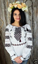 Ukrainian HANDMADE embroidered traditional shirt, blouse, sorochka vyshyvanka