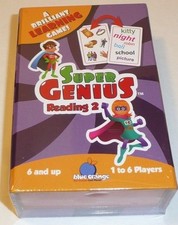 Super Genius Reading 2 A Learning Cards Game Educational Homeschool Home School