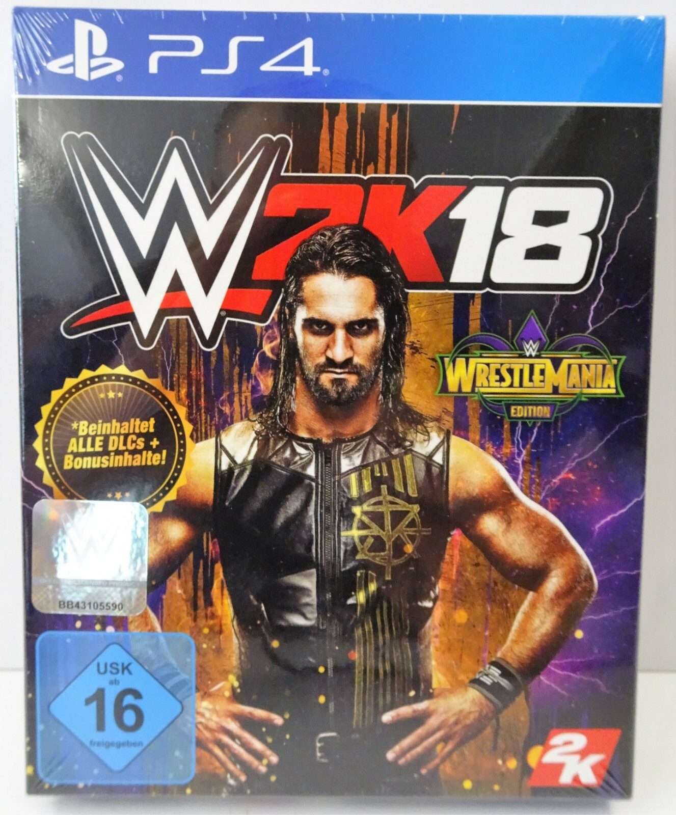 Playstation 4 PS4 WWE 2K18 WrestleMania Edition Beinhaltet alle DLCs + Bonus eBay