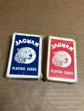 Jaguar Playing Cards 2 Decks VINTAGE RARE BOX