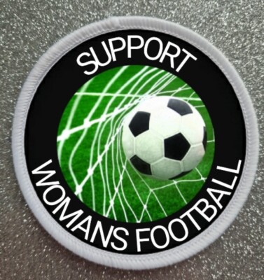 3'' Support Damen Fußball Bügelbild/Aufnähen Patch Abzeichen 