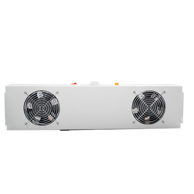 Industrial 2-Fan Ionizing Air Blower Anti-Static Ionizer Static Eliminator 110V