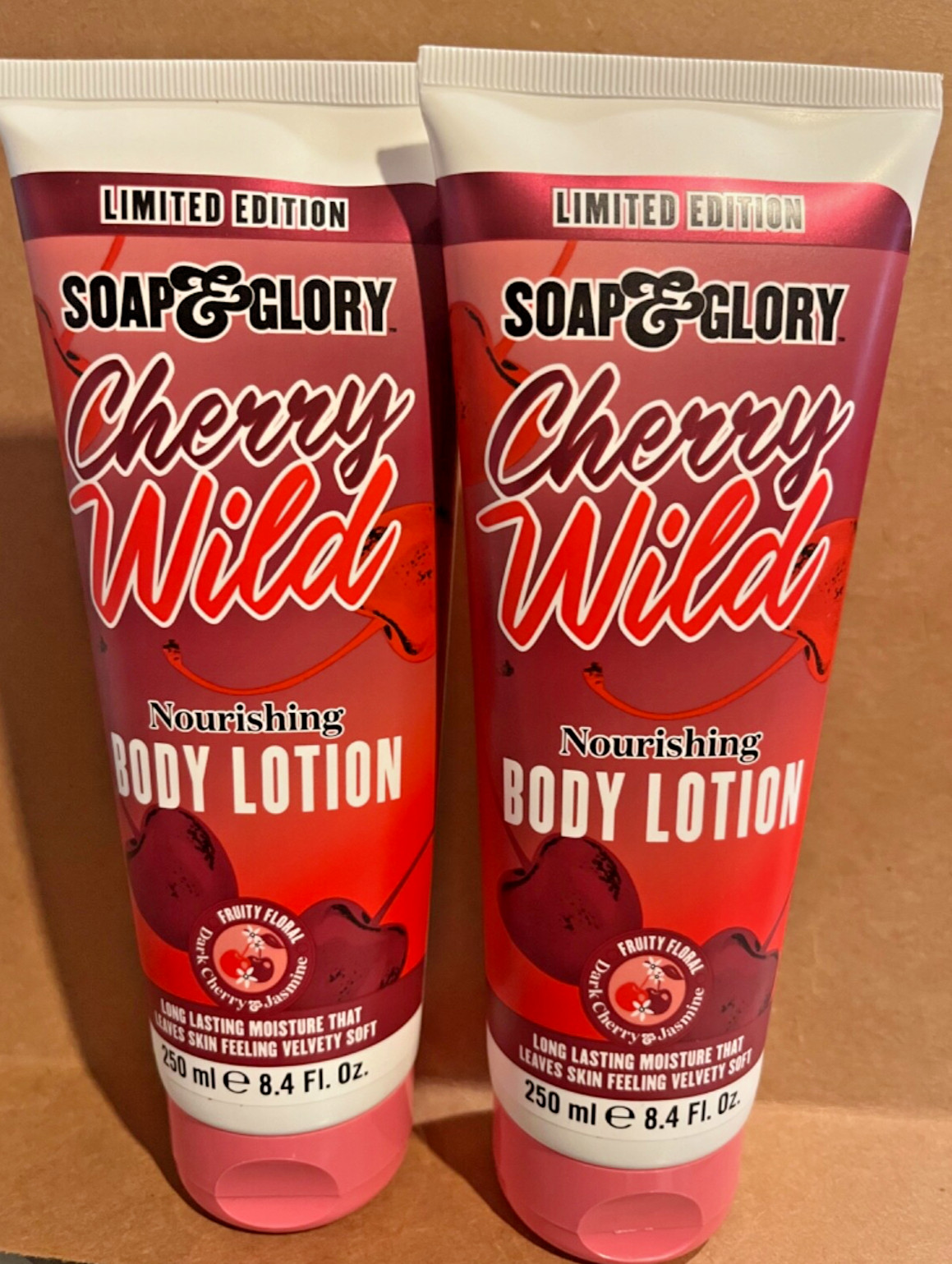 2x Soap & Glory Limited Edition Body Lotion Wild Body, 8.4 fl oz