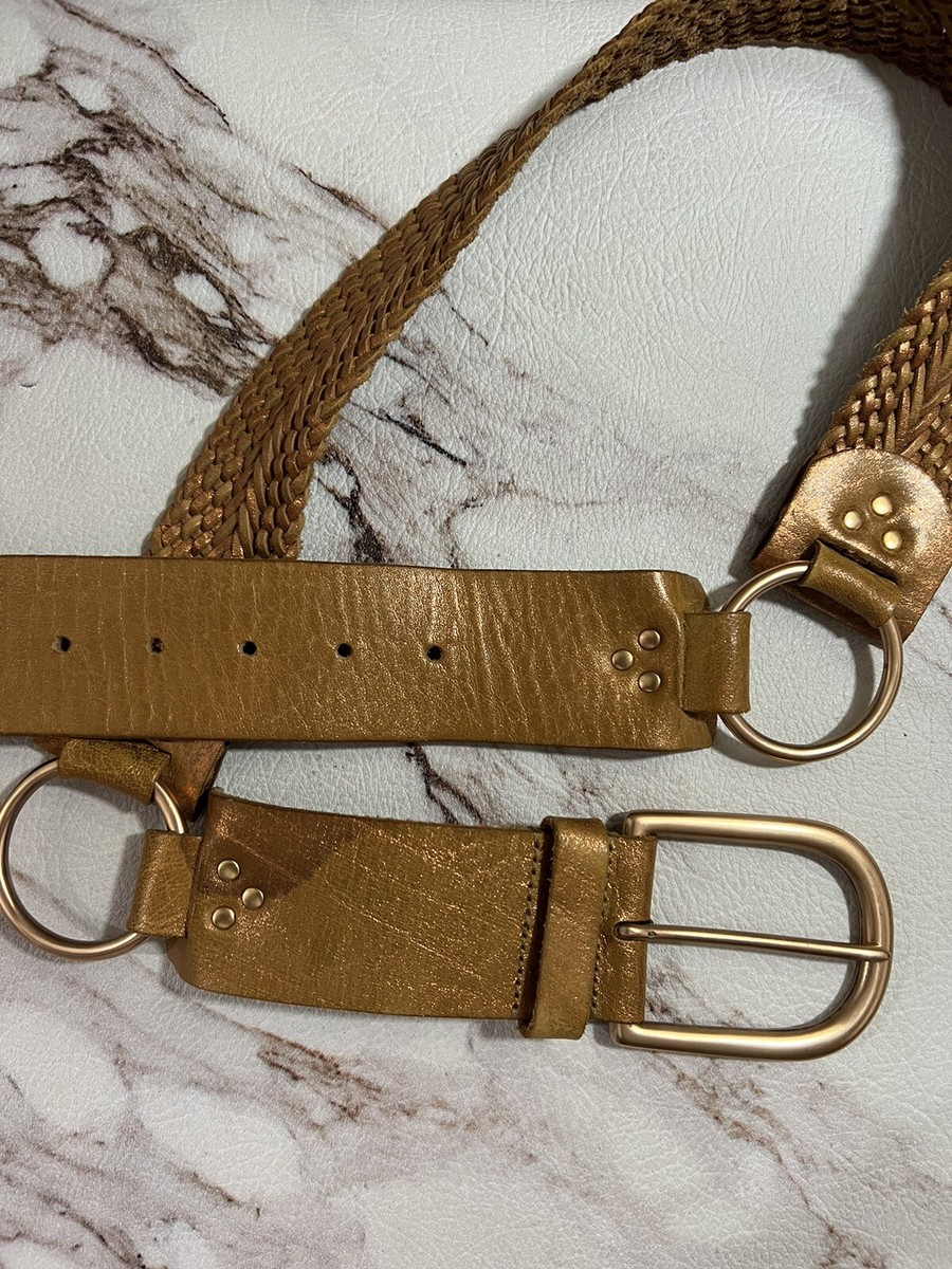 Linea Pelle LP050964 Bronze Metallic Woven Brass Buckle  display picture 3
