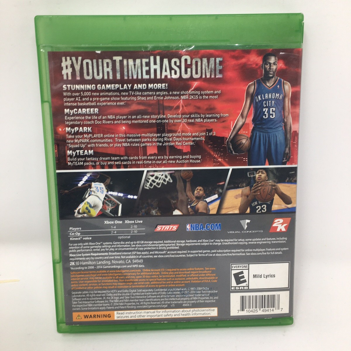 NBA2K15 - Microsoft Xbox One : No manual and Cracked case video