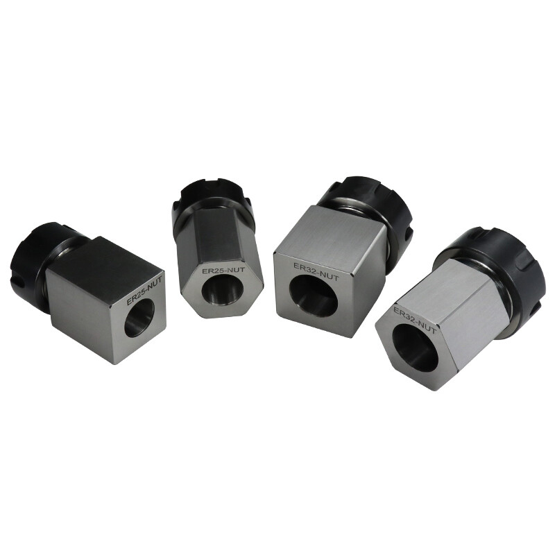 ER25 ER32 ER40 Collet Block Square Hex Collet Lathe Chuck Block Holder for CNC