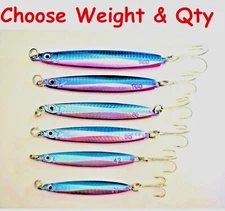28g 42g 60g 80g 100g 120g 150g Colt Sniper Metal Jig Blue Pink  Fishing Lures