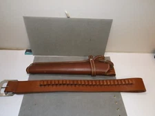 bucheimer leather holster 01-017- 24   SMITH & WESSON  WITH LEATHER  AMMO BELT