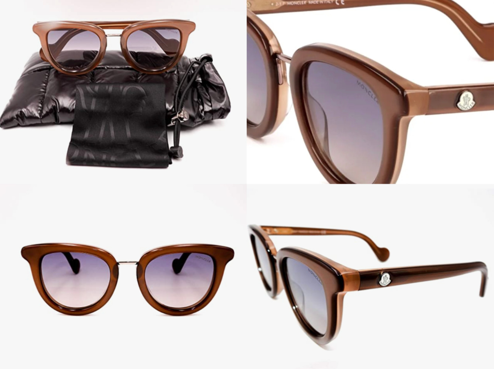 Gafas De Sol Moncler Eyewear Acetato Redondas ML0044 Nuevas