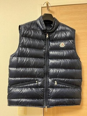 MONCLER GUI GILET Daunenweste navy Herren gebraucht