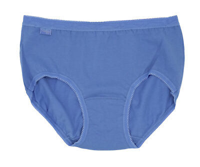 Sloggi Basic+ Midi Slip Blau Taillenslip Midislip Baumwolle Sonderpreis NEU