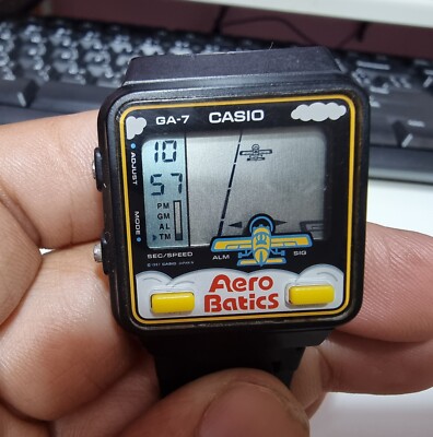Vintage Casio Aero Batics Digital Game Module 688 Men's Watch GA-7
