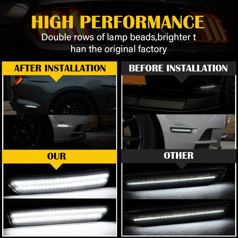 M.T 出品 Amazon.com: LDETXY LED Side Marker Lights for Ford Mustang