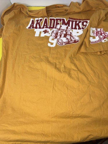 Akademiks Vintage 90s Graphic T-Shirt Mens size XXXL Crew Neck Casual - Picture 6 of 7