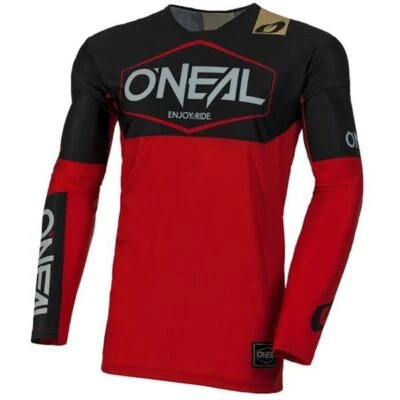 O'Neal Camiseta Motocross 2025 Mayhem Hexx Negro Rojo MX Enduro Quad - Imagen 1 de 2