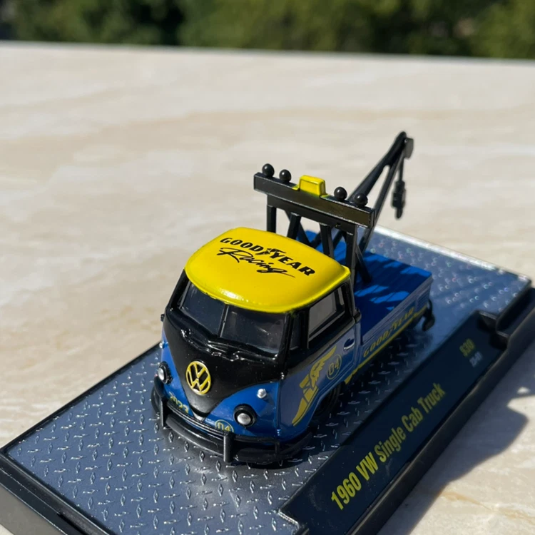 M2 Machines 1/64 Scale 1960 VW Single Cab Truck Good Year Alloy Model Car Gift - Image 4 of 4