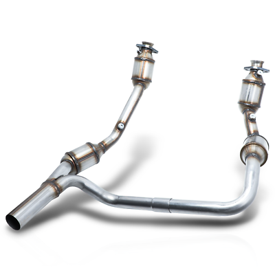 Stainless Steel Catalytic Converter Y-Pipe For 2007-2009 Jeep Wrangler JK 3.8L