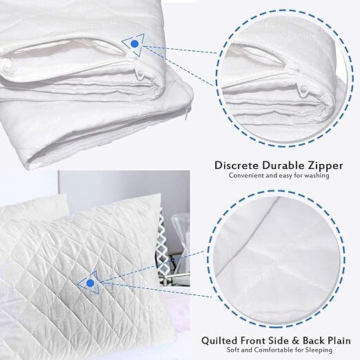 Waterproof Quilted Mattress Protector Extra Deep Bedding Topper Fitted