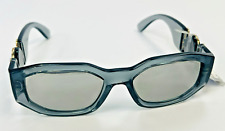 New VERSACE Sunglasses VE 4361 311/6G Transparent Grey/Silve Mirror 52-18-140