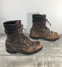 Vintage Irish Setter Sport Upland Work Mens Hunting Brown Leather Boots Size 9