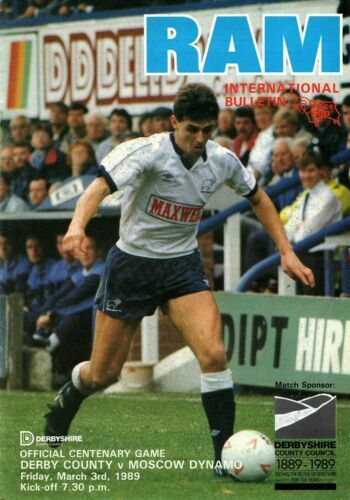 1989 Derby County v Moscow Dynamo Centenary Game