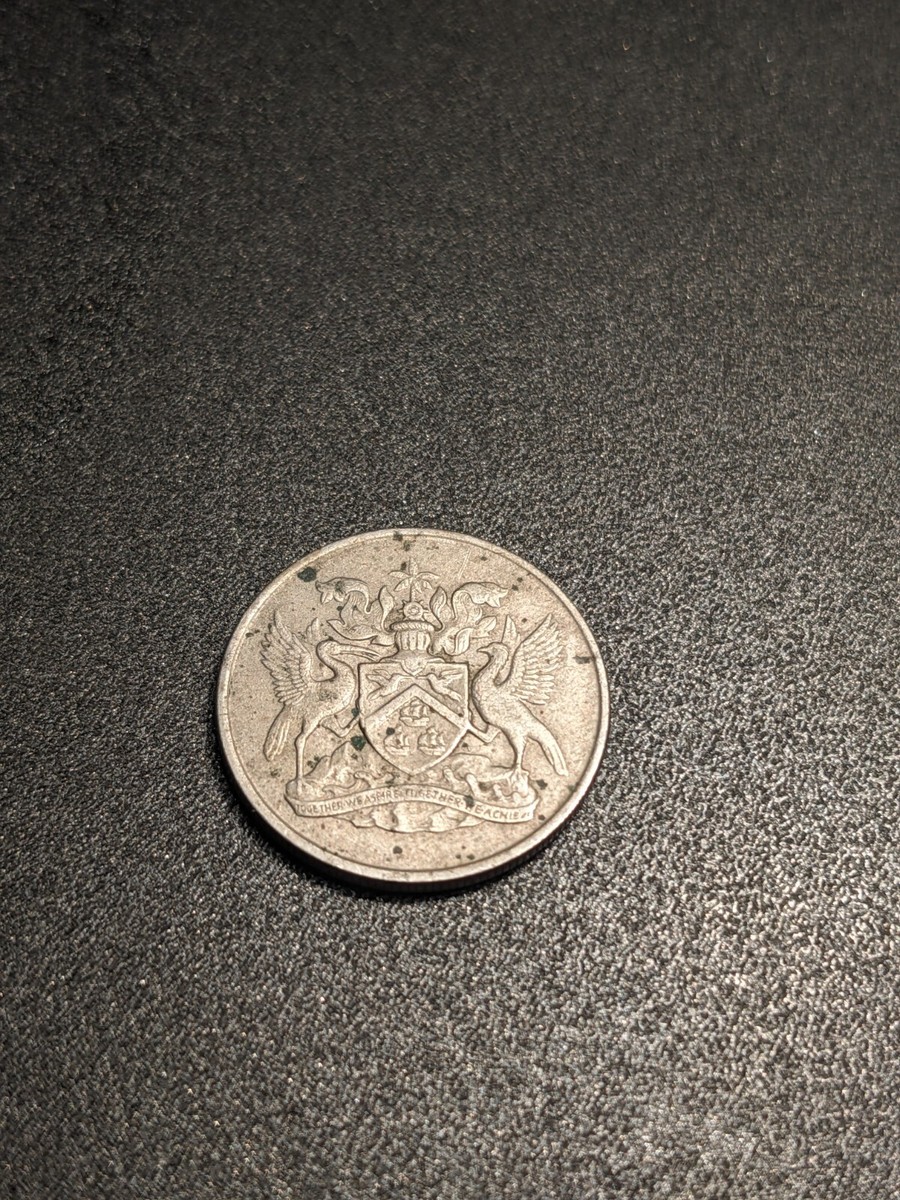 Trinidad and Tobago 25 Cents Coin | Queen Elizabeth II | 1966 | eBay