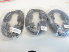 UU6: Lot of 3 6ft, SVGA Cable, HD15, Male to Male, Ferrite Core