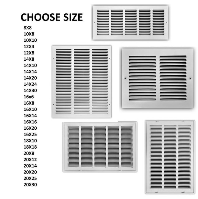 Filter Return Vent Cover 20 X 16 Duct Size White Air Grille