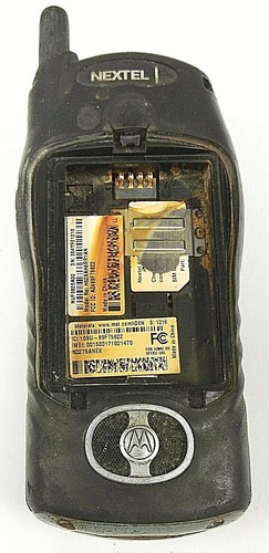 Nextel Rugged Motorola i305 - Black and Silver ( Nextel ) Rugged Cellular Candybar ...