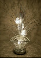 Silver Flower Vase Design Table Lamp Home Lighting Wedding Plant Woven Silver Flower Vase Design Table Lamp Home Lighting Wedding Plant Woven