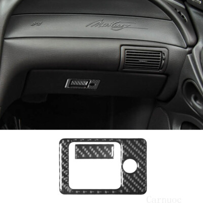 25pcs For Ford Mustang 2001-04 Red Carbon Fiber Whole Car Interior Trim Set