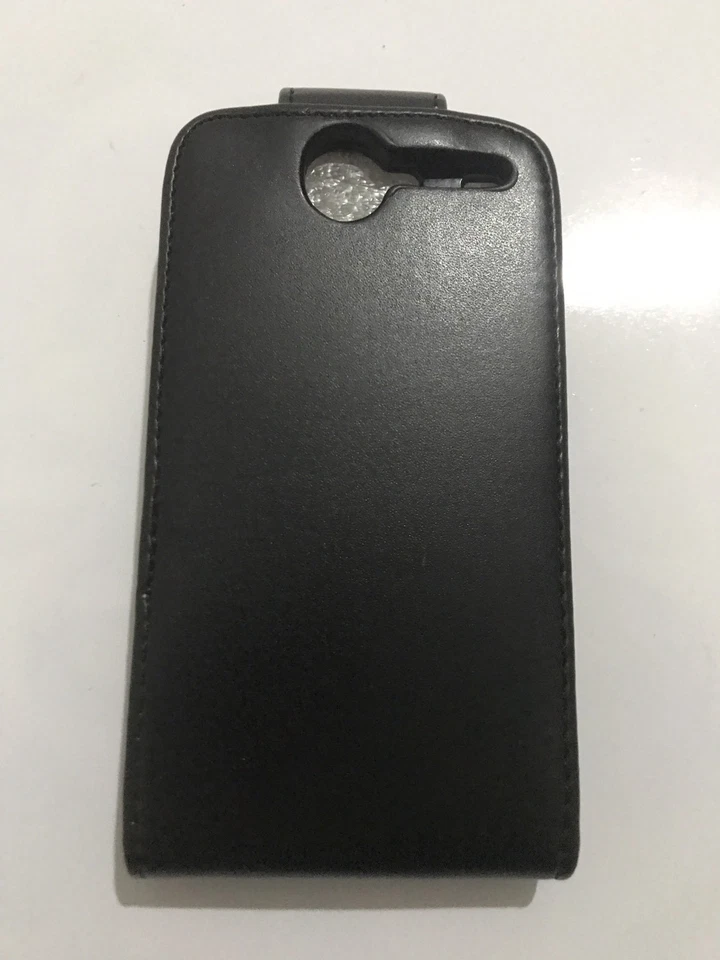 HTC Nexus One Black leather case Top flip - Image 2 of 3