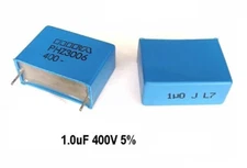 10 PCS Film EVOX Capacitor 400V 1uF 105 Cap (REPLACING FOR 250V 200V 160V 100V )