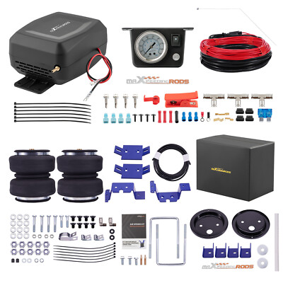 Air Spring Bag Tow Assist Rear & Compressor Kit for GMC SIERRA 1500 2007-2018