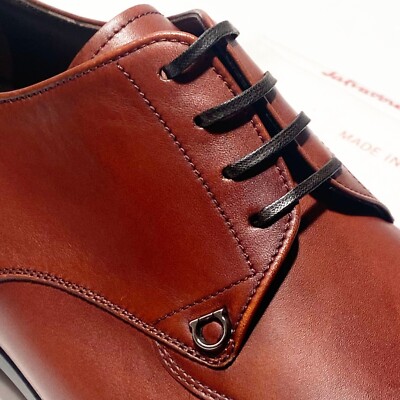 Ferragamo TRISTANO 11.5 EE Leather Gancini Oxford Mens Brown  display picture 3