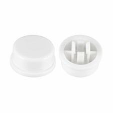 20Pcs 13x5.6mm Pushbutton Switch Caps Cover White for 12x12x7.3mm Tact Switch