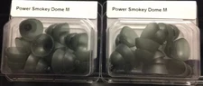 2 Packs of Power Smokey Domes Medium For Phonak Hearing Aids. 20 Domes total.