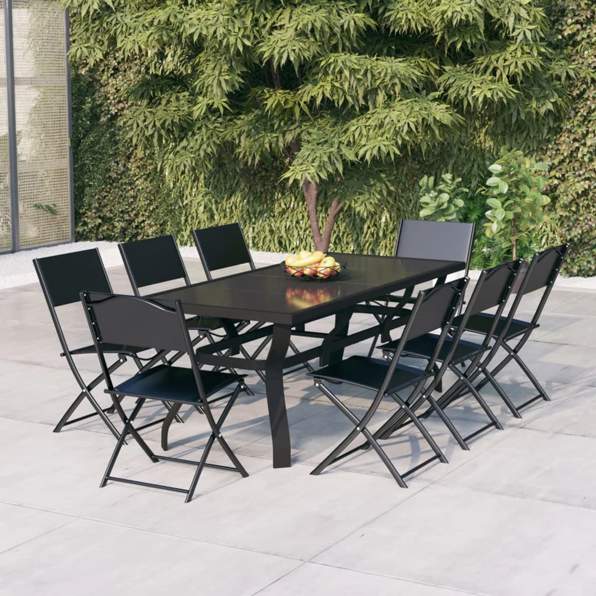 9 piece outdoor clearance dining set grey
