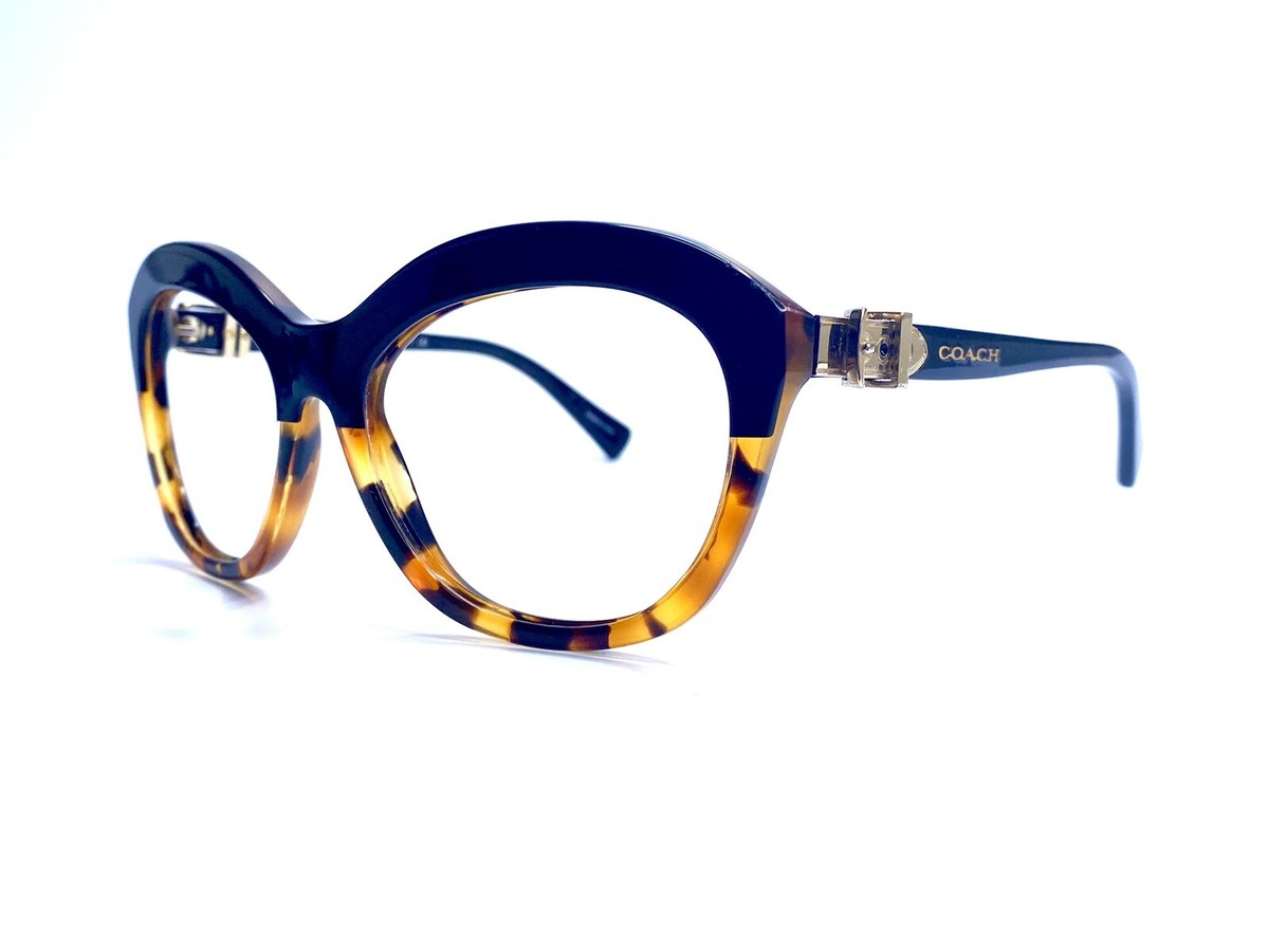 Coach Black Brown Gold Tortoise Cat Eye Glasses HC8184 L1600