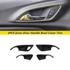 4P ABS Gloss Black Inner Door Handle Bowl Cover Trim For Chevrolet Trax 2024-25