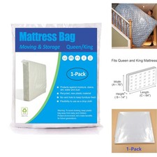 Heavy Duty Mattress Bag for Moving Storage Queen King Size Plastic Cover 1.5 Mil