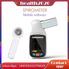 Handheld Pulmonary Function Spirometer 2.4'' LCD Digital Spirometry Device,Bluet