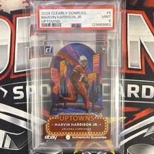 Panini 2024 Clearly Donruss Uptowns Marvin Harrison Jr. #5 PSA 9 Cardinals