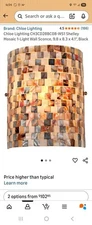 Chloe Lighting SHELLEY Mosaic  CH3CD28BC08-WS1 Wall Sconce