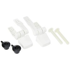 Jabsco 29098-1000 Compact Wood Toilet Seat Hinge Set White for 29090 29120 37010