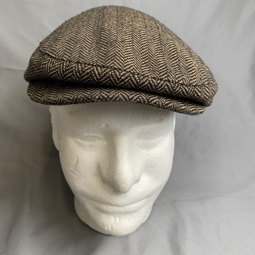 Sombrero Brixton Talla Pequeña/7 Hooligan Gorra a Presión Newsboy Marrón/Negro Espiga - Imagen 2 de 17