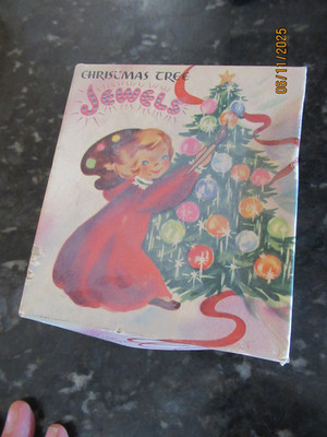 1950's Christmas Cards, Decorations Original Box- 11 Cards