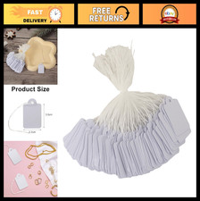 2000 White Price Tags with String - Writable Gift Tags for Pricing Clothes, Jewe