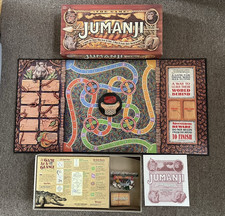 Vintage 1995 JUMANJI The Board Game 100% Complete Milton Bradley Long Box