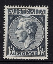 AUSTRALIA 1952  1.01/2d INDIGO KING GEORGE VI  STAMP MNH.